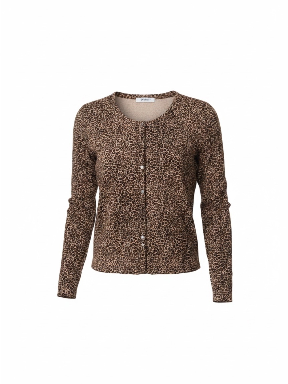 White House Black Market Leopard Print Cardigan - Brown & Black